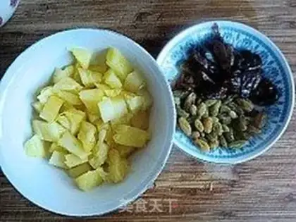 Make Korean porridge step 1