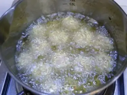 Make Instant noodles shrimp balls step 8