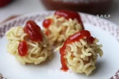 Make Instant noodles shrimp balls step 10