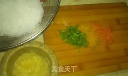 Make Garlic fan floss step 5