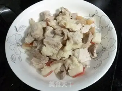 Make Five flowers with potatoes step 1