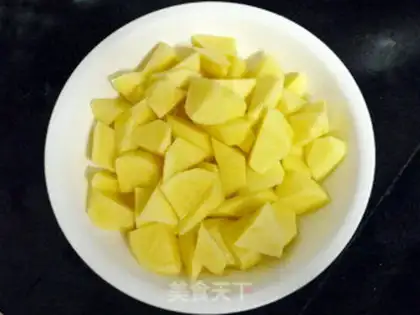 Make Five flowers with potatoes step 2