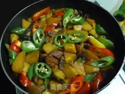 Make Five flowers with potatoes step 13