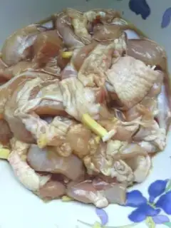 Make Powdered chicken step 2