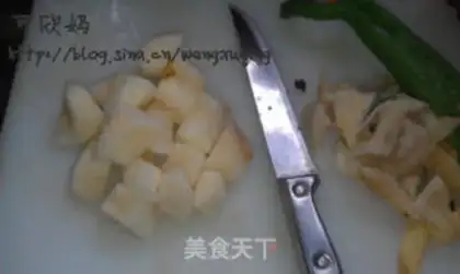 Make Pear and sand step 1