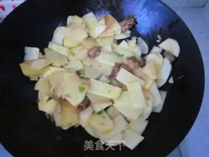 Make Seafood halo noodles step 5