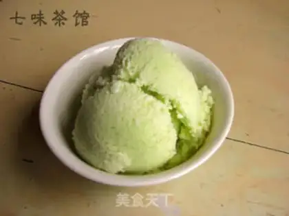 Make Homemade cucumber ice cream step 2