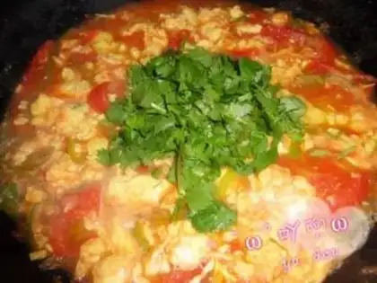 Make Tomato egg noodles step 8