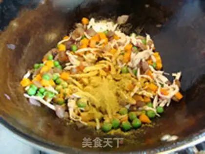 Make Curry chicken silk rice step 6
