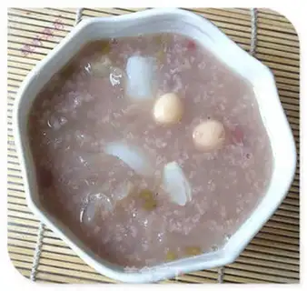 Make Sanbao green bean congee step 10
