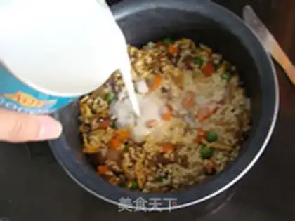 Make Curry chicken silk rice step 9