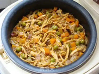 Make Curry chicken silk rice step 11
