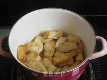 Make Meatball shrimp stew tofu step 7