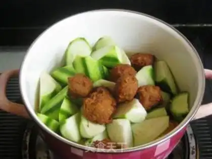 Make Meatball shrimp stew tofu step 9