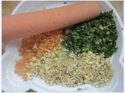Make Eggcake and sausage step 1