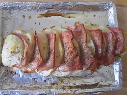 Make Baking bacon potatoes step 10
