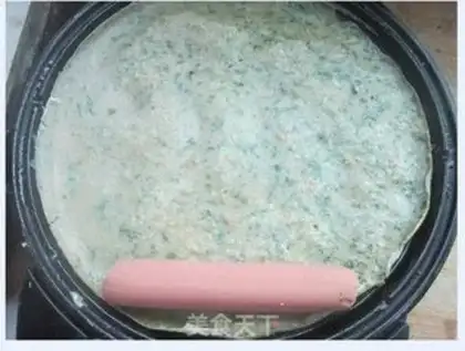 Make Eggcake and sausage step 6