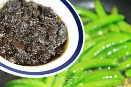 Make Olive bean fried meat step 7