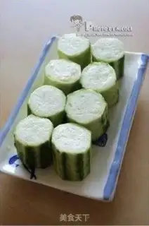 Make Garlic silk melon step 1