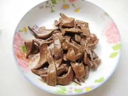 Make Onion fried liver step 4