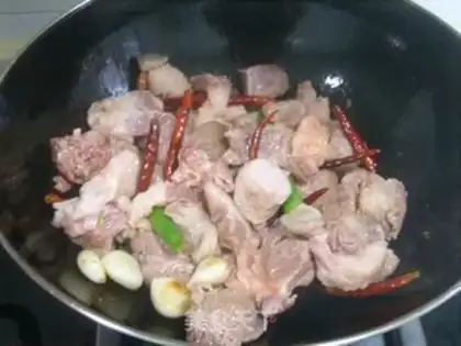 Make Spicy lamb fans step 3