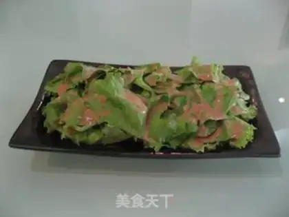 Make Sesame sauce, lettuce step 5