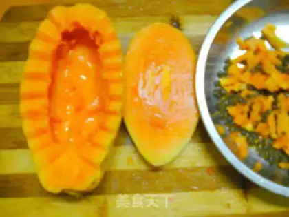 Make Milk papaya medicine step 2