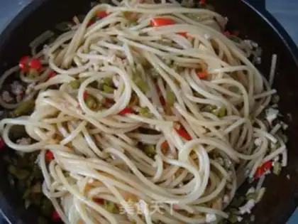 Make Sour bean corn and pasta step 8