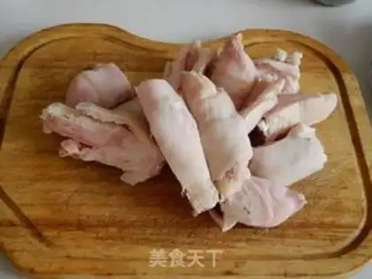Make Red burning pig hoof elbows step 0