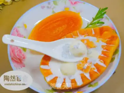Make Milk papaya medicine step 12