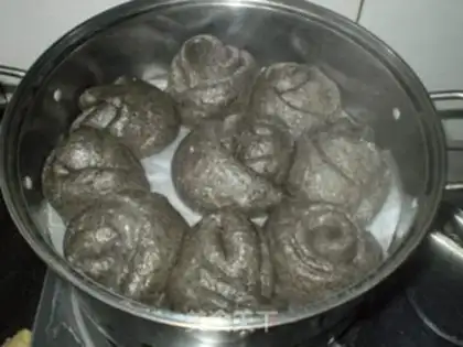 Make Black sesame rolls step 10