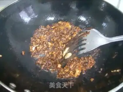 Make Soy sauce, pork and eggplant step 3