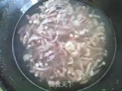 Make Hot squid step 1
