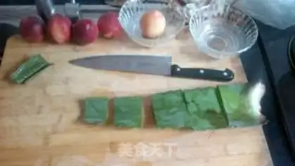 Make Peach ice cream step 1