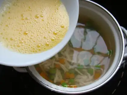Make Chicken and egg soup step 5