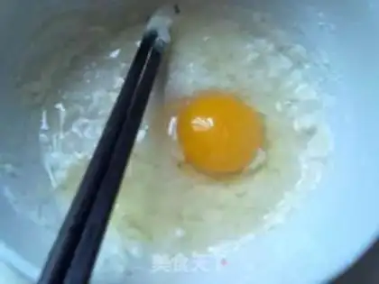 Make Egg hamcake step 2