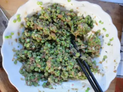 Make Soybeans pork pancake step 5