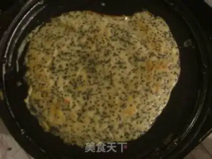 Make Egg sesame cake step 6