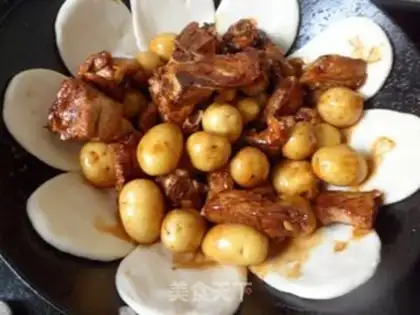 Make Potato burn ribs step 12