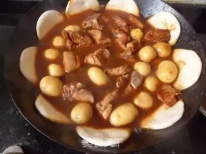 Make Potato burn ribs step 13