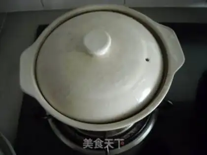 Make Egg shrimp congee step 6