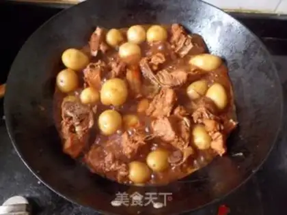 Make Potato burn ribs step 14