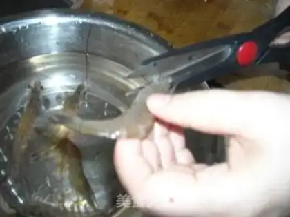 Make Egg shrimp congee step 10