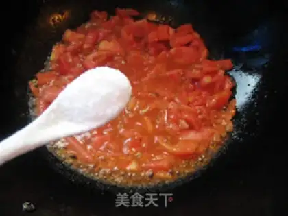 Make Tomato fried eggs step 4