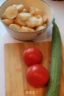 Make Tomato melon noodles step 0