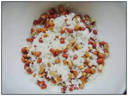 Make Red bean rice step 2