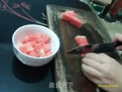 Make Watermelon salad step 2