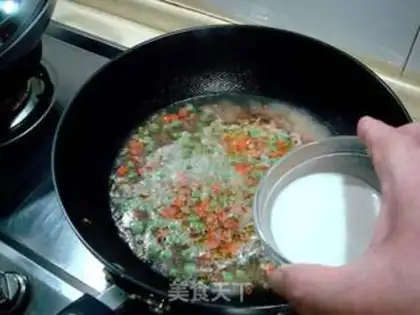 Make Meatloaf with peas step 7