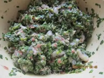 Make Three fresh dumplings step 2