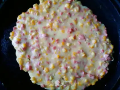 Make Corn ham omelet step 10